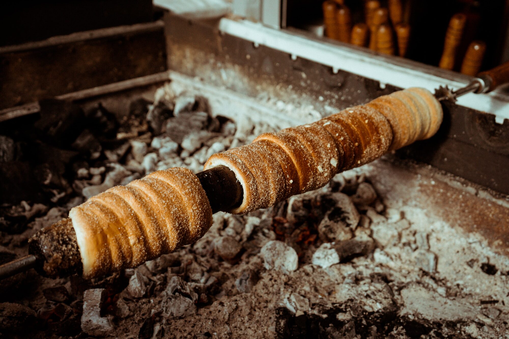 Chimney cake à la broche